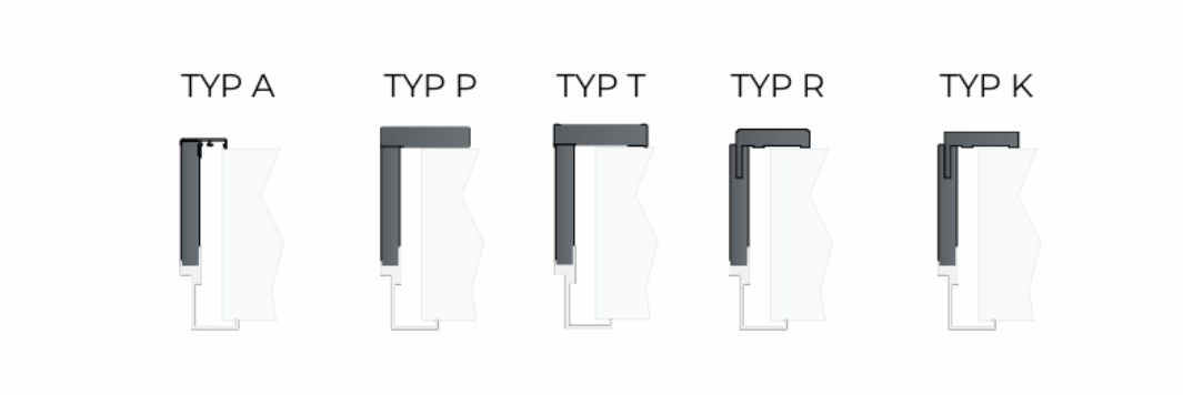 System ENTRA - warianty zabudów oraz ościeżnic